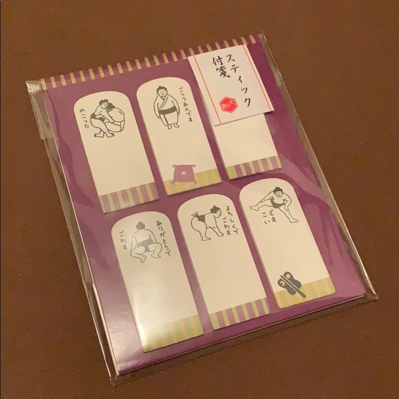 Japanese sumo wrestler sticky notes paper NWT - Picture 5 of 5